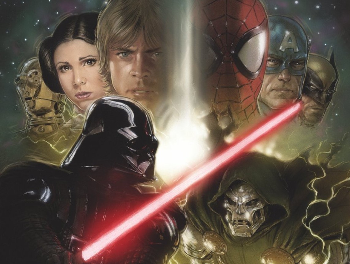 Marvel and Star Wars crossover promotional artwork